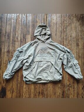 SAALT by Joseph Padayachee 1/1 Utility Cargo Hoodie Olive Drab XL Sweatshirt